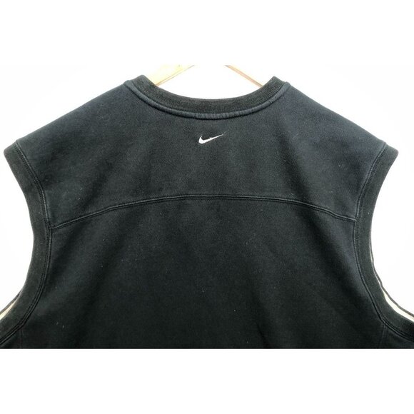 Vintage Nike Golf Vest Black Knit V-Neck Pullover Sweatshirt Material Men's XXL - Picture 4 of 8